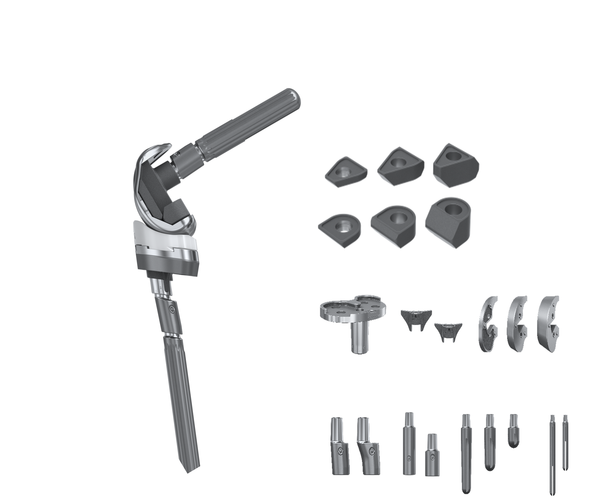 国产髁限制型翻修膝关节假体